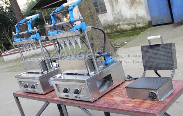 Ice Cream Wafer Cone Forming Machine For Shop 