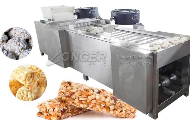 puffed rice candy bar forming machine