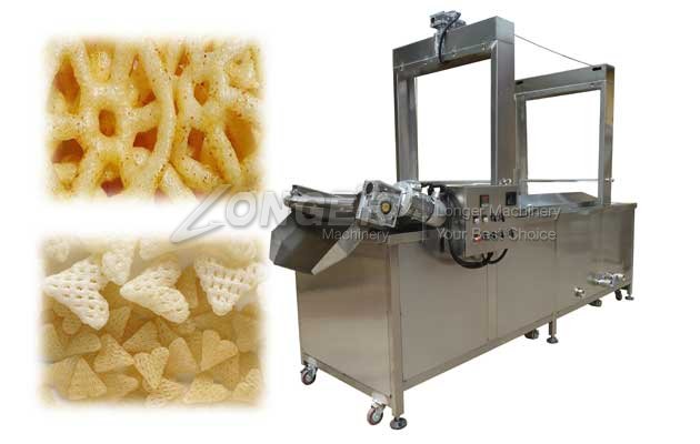 Automatic Continuous Pellet Frying Machine For Snack Food 