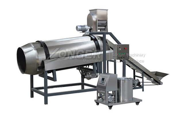 Single-Drum Snack Food Flavoring Machine|Seasoning Processing Line