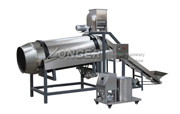 single-drum snack food seasoning machine