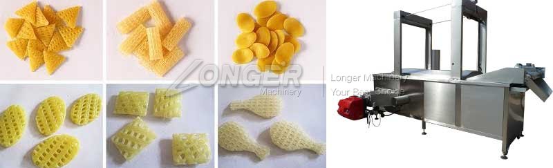 automatic continuous pellet frying machine