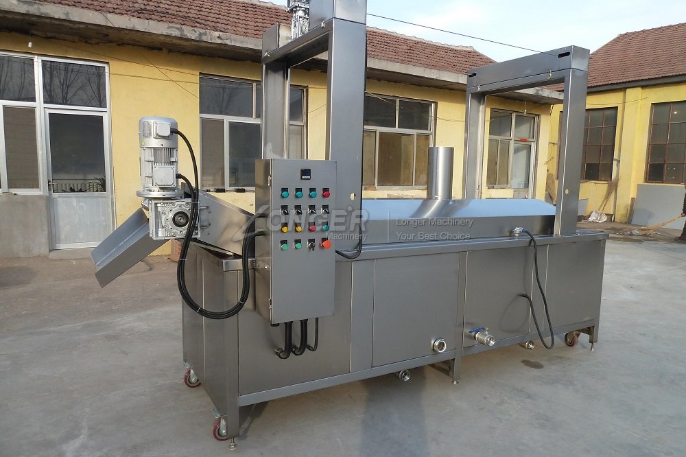 chicken nyggets frying machine|peanut frying machine