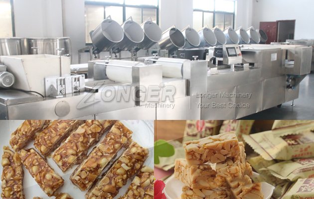 peanut brittle bar production line|sesame candy production line